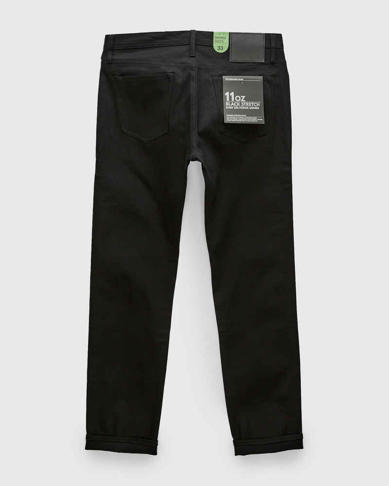 UB244 11oz Black Stretch Selvedge - Tapered Fit