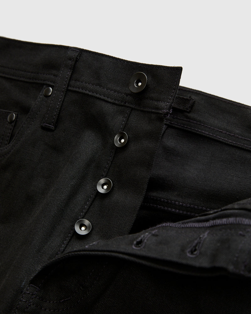 UB644 11oz Black Stretch Selvedge - Relaxed Tapered Fit