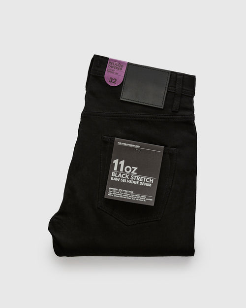 UB644 11oz Black Stretch Selvedge - Relaxed Tapered Fit