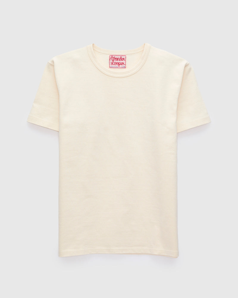 Double Heavyweight 12.1oz T-Shirt in Ecru