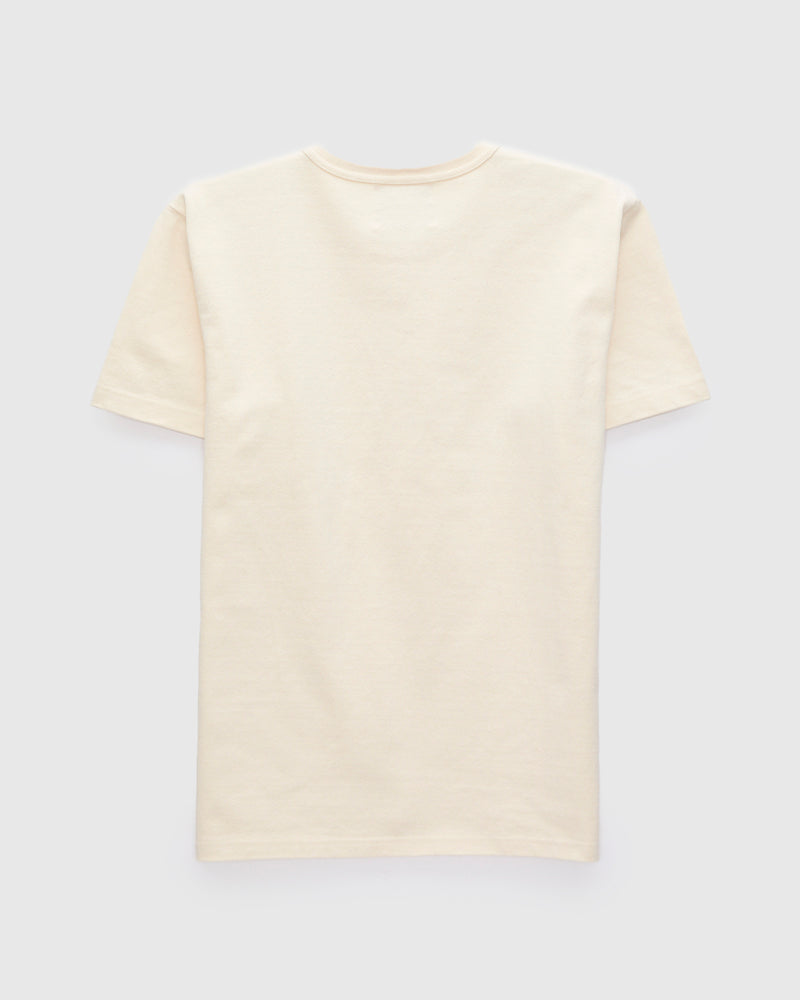 Double Heavyweight 12.1oz T-Shirt in Ecru