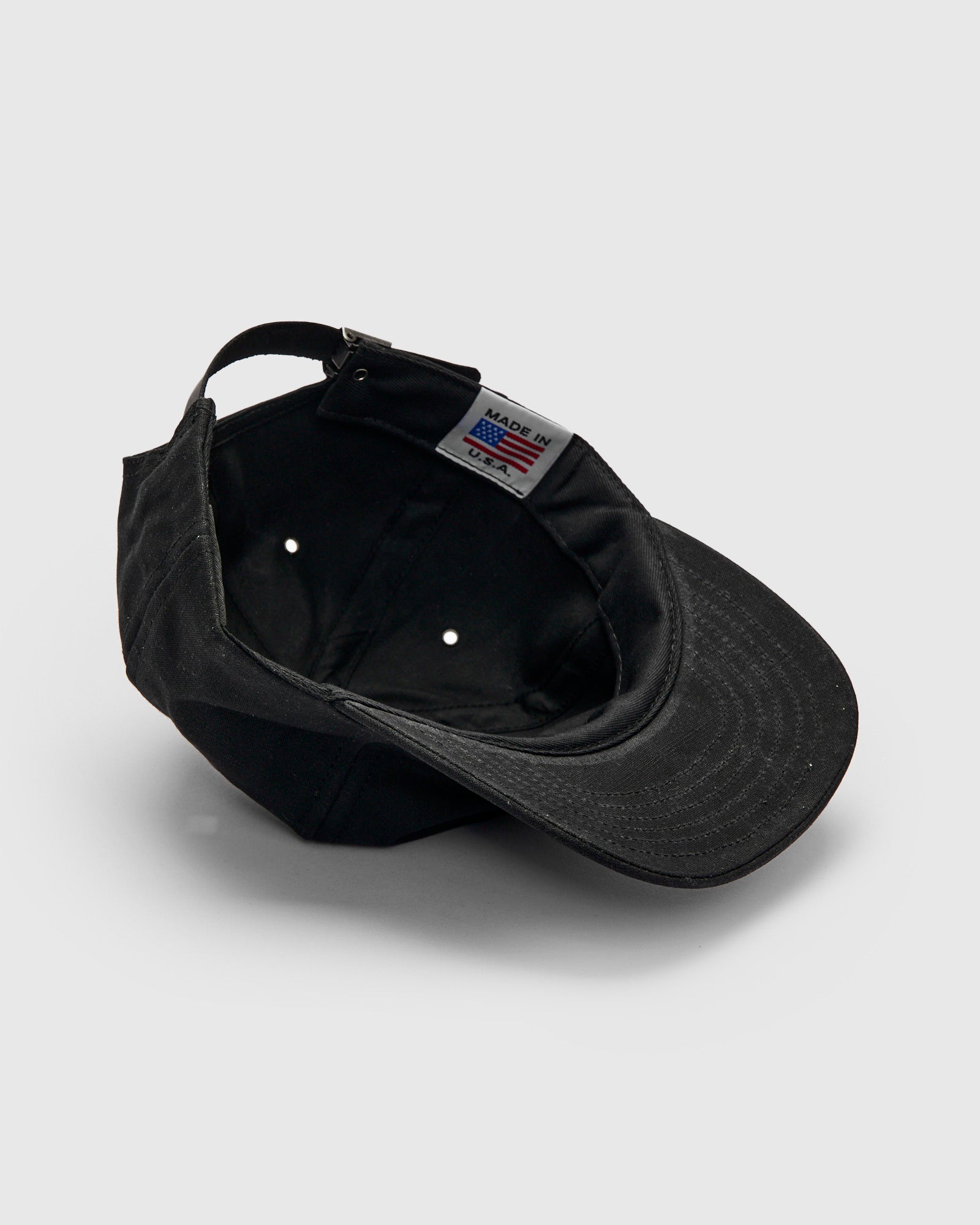 Waxed Canvas Baseball Cap in Black – Blue Owl Workshop