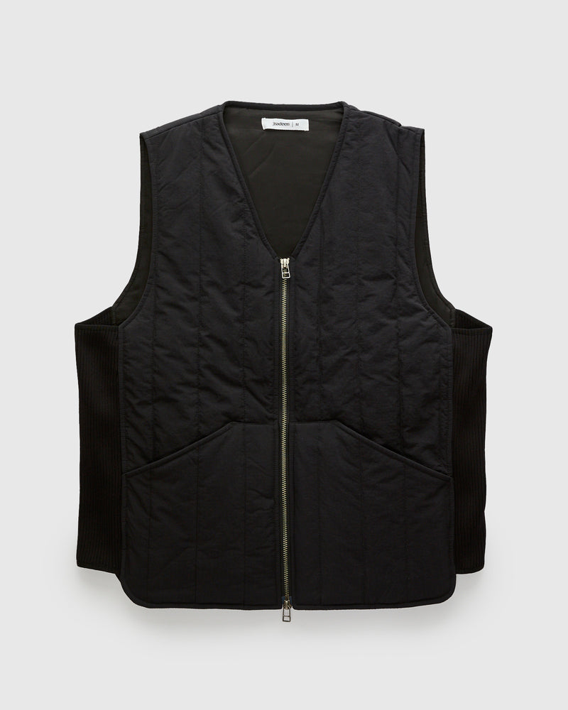 Liner Vest in Black Ripstop