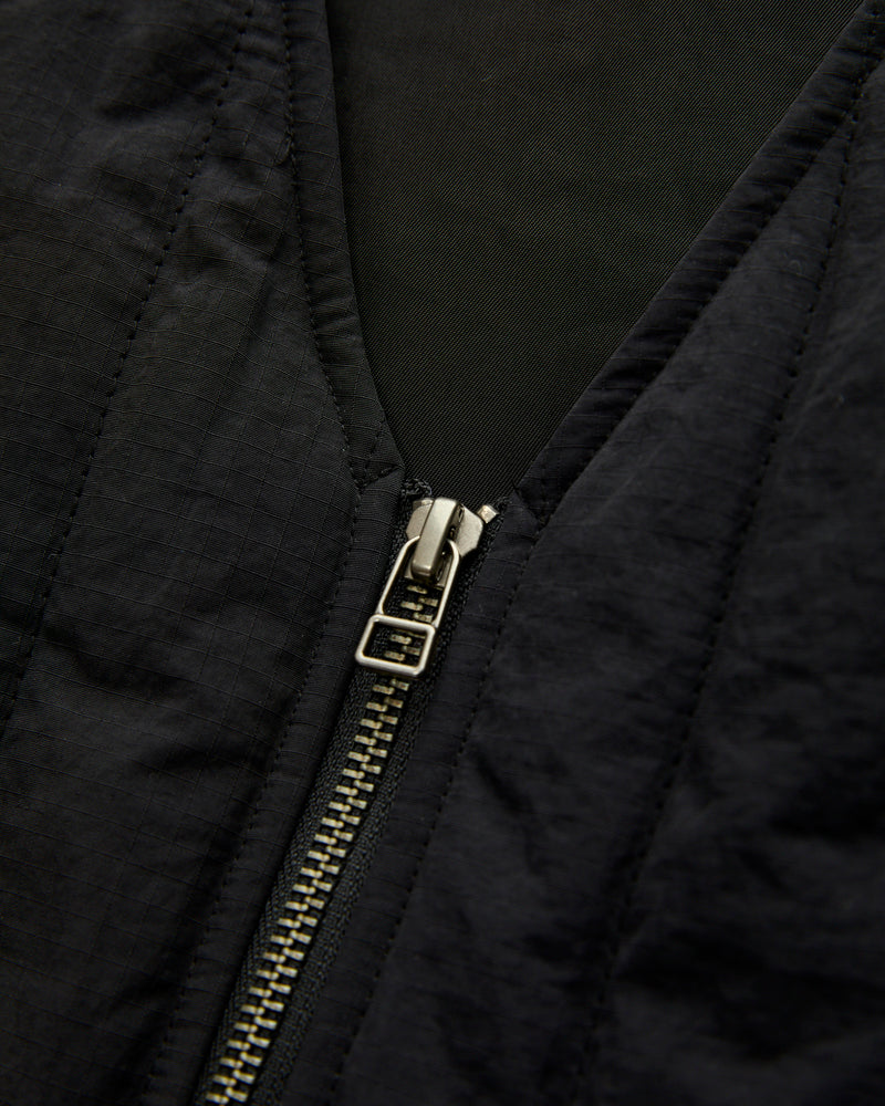 Liner Vest in Black Ripstop