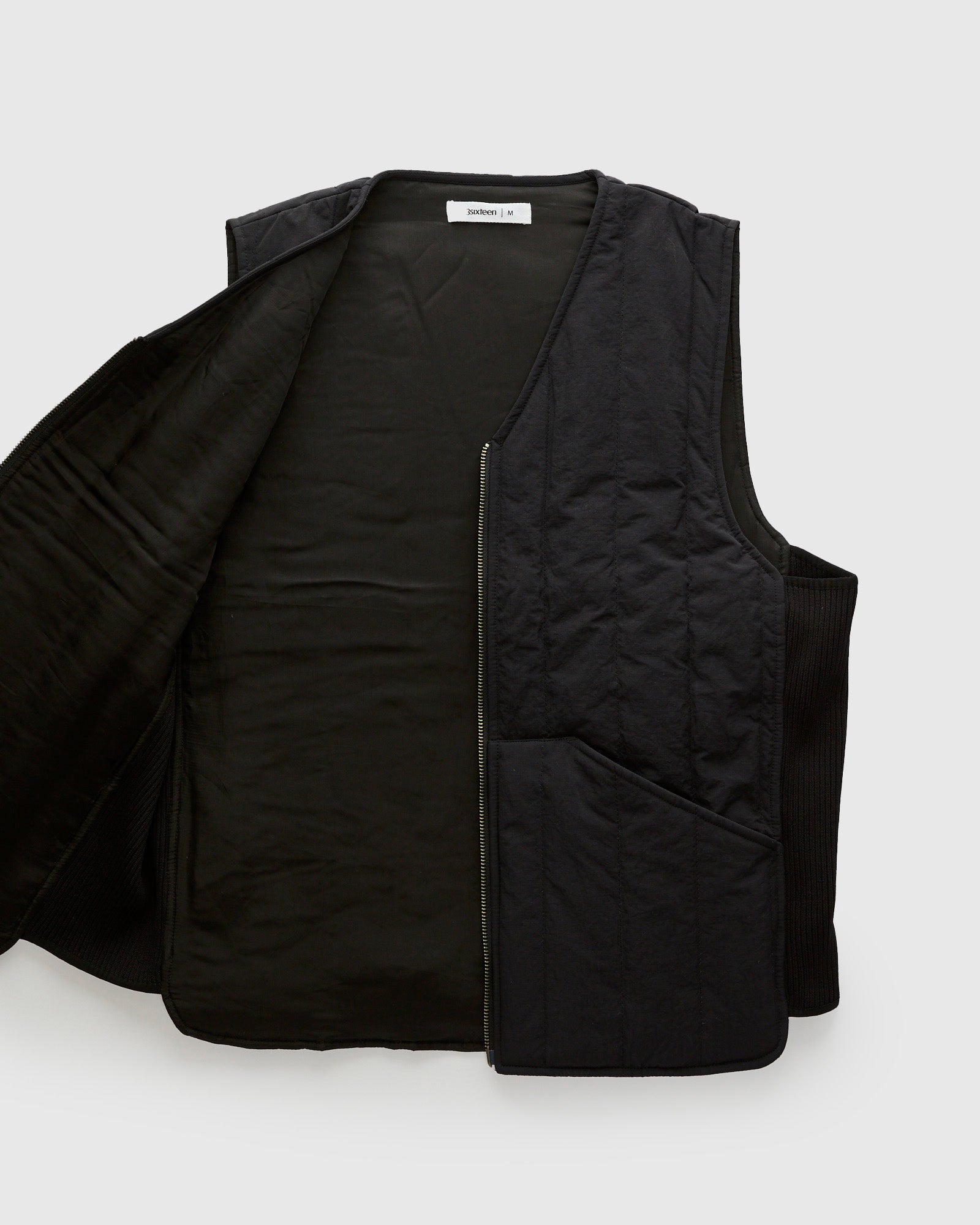 Liner Vest in Black Ripstop – Blue Owl Workshop