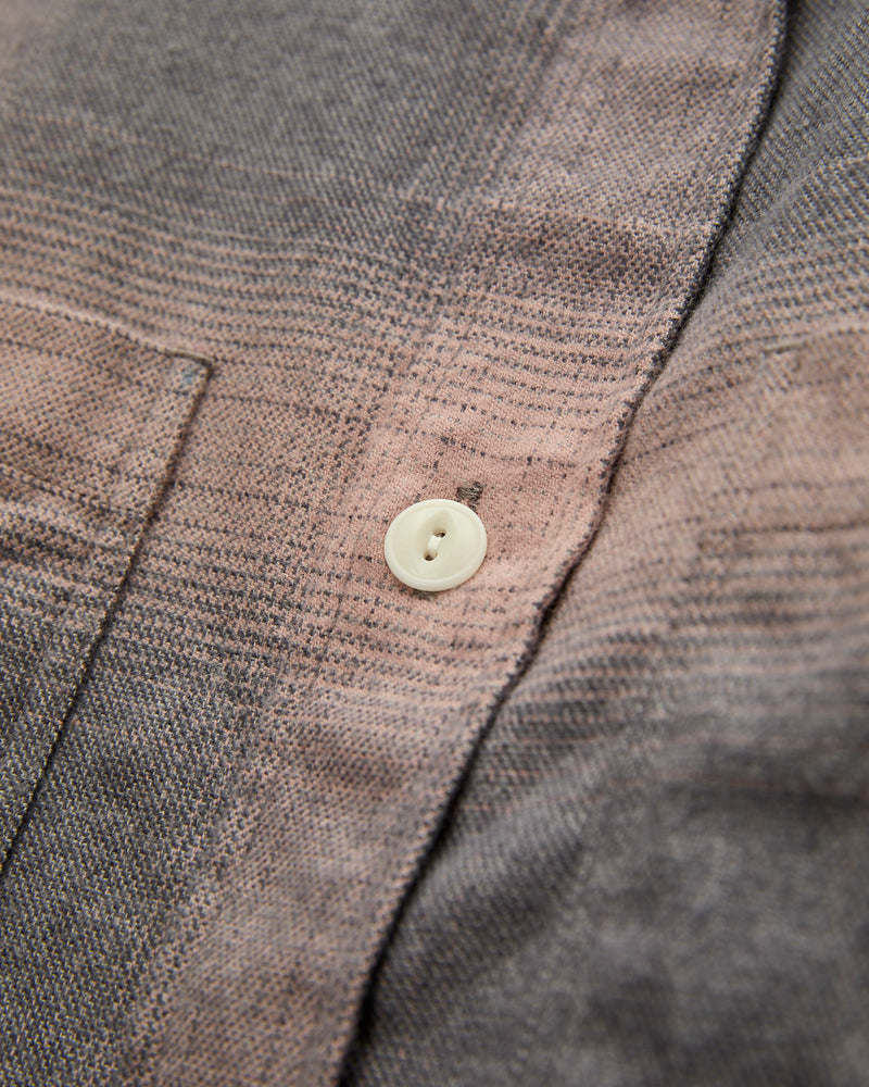 Utility Flannel in Mauve Ombre