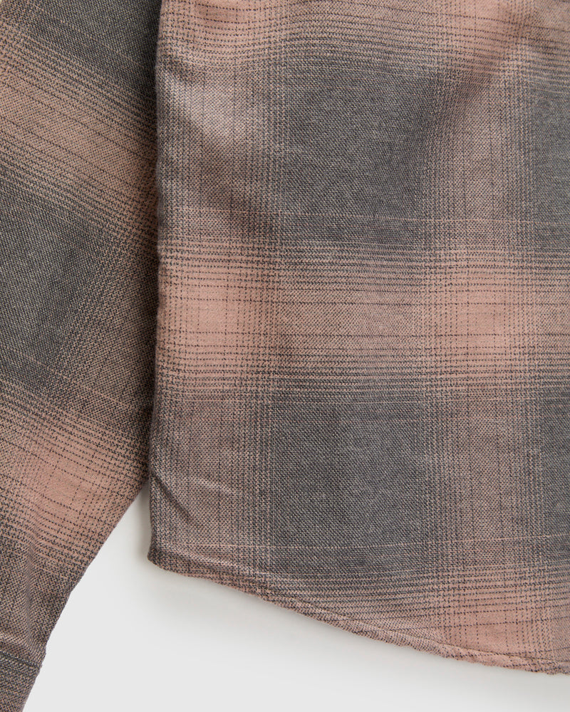 Utility Flannel in Mauve Ombre