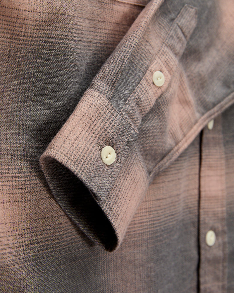 Utility Flannel in Mauve Ombre