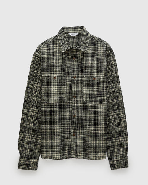Utility Flannel in Static Plaid