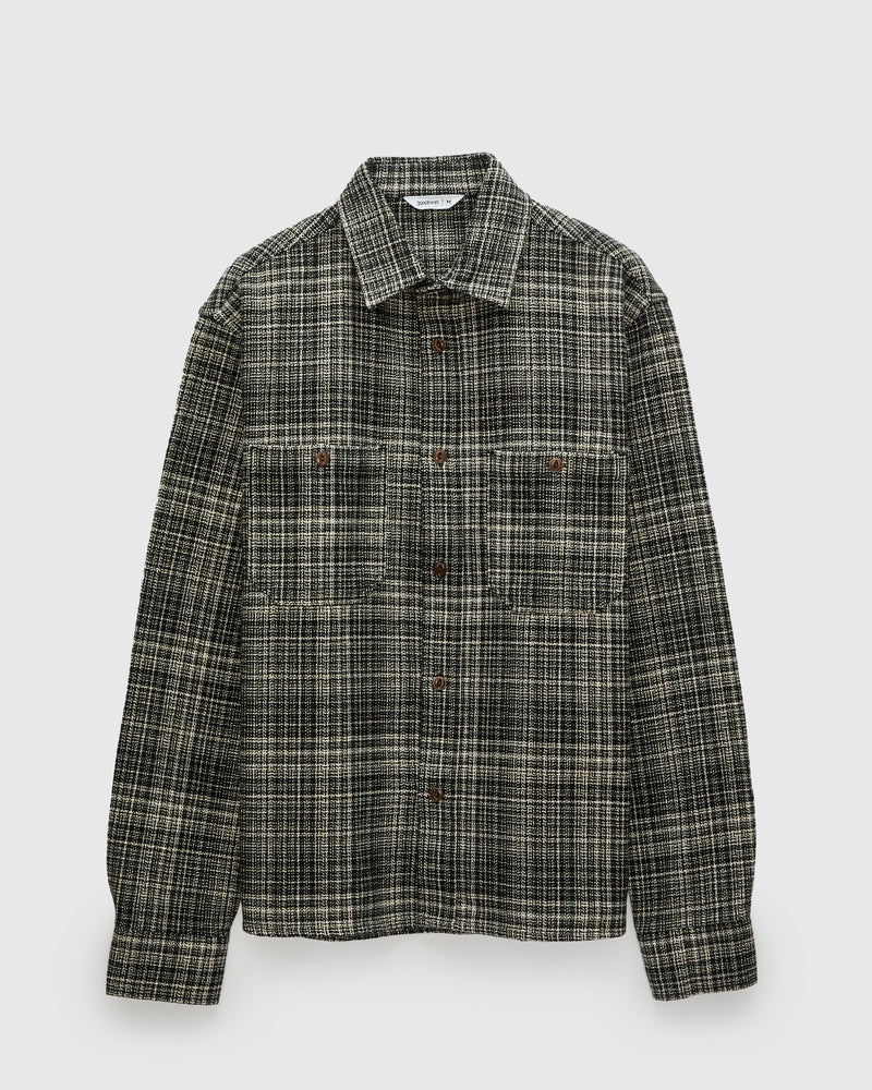 Utility Flannel in Static Plaid
