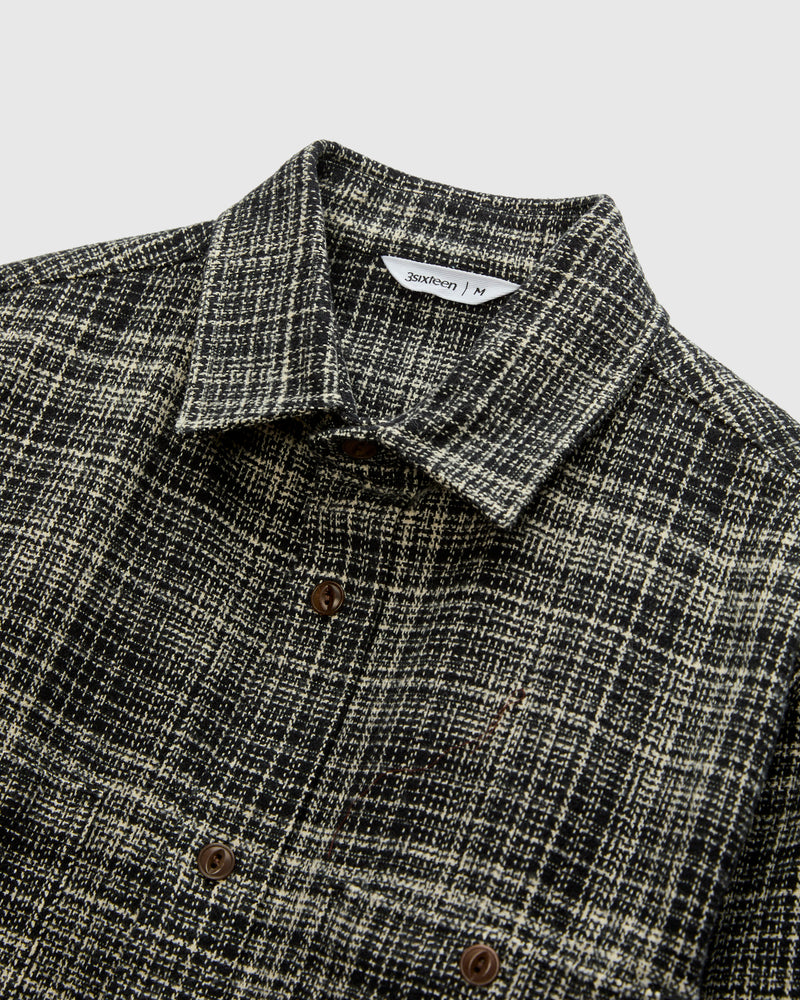 Utility Flannel in Static Plaid