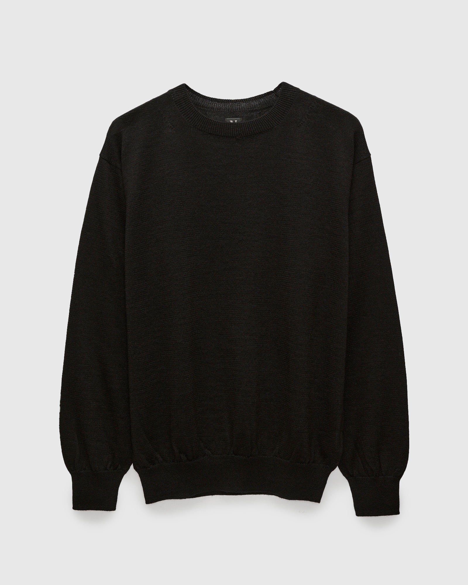Ramie Wool Crewneck Sweater in Black – Blue Owl Workshop
