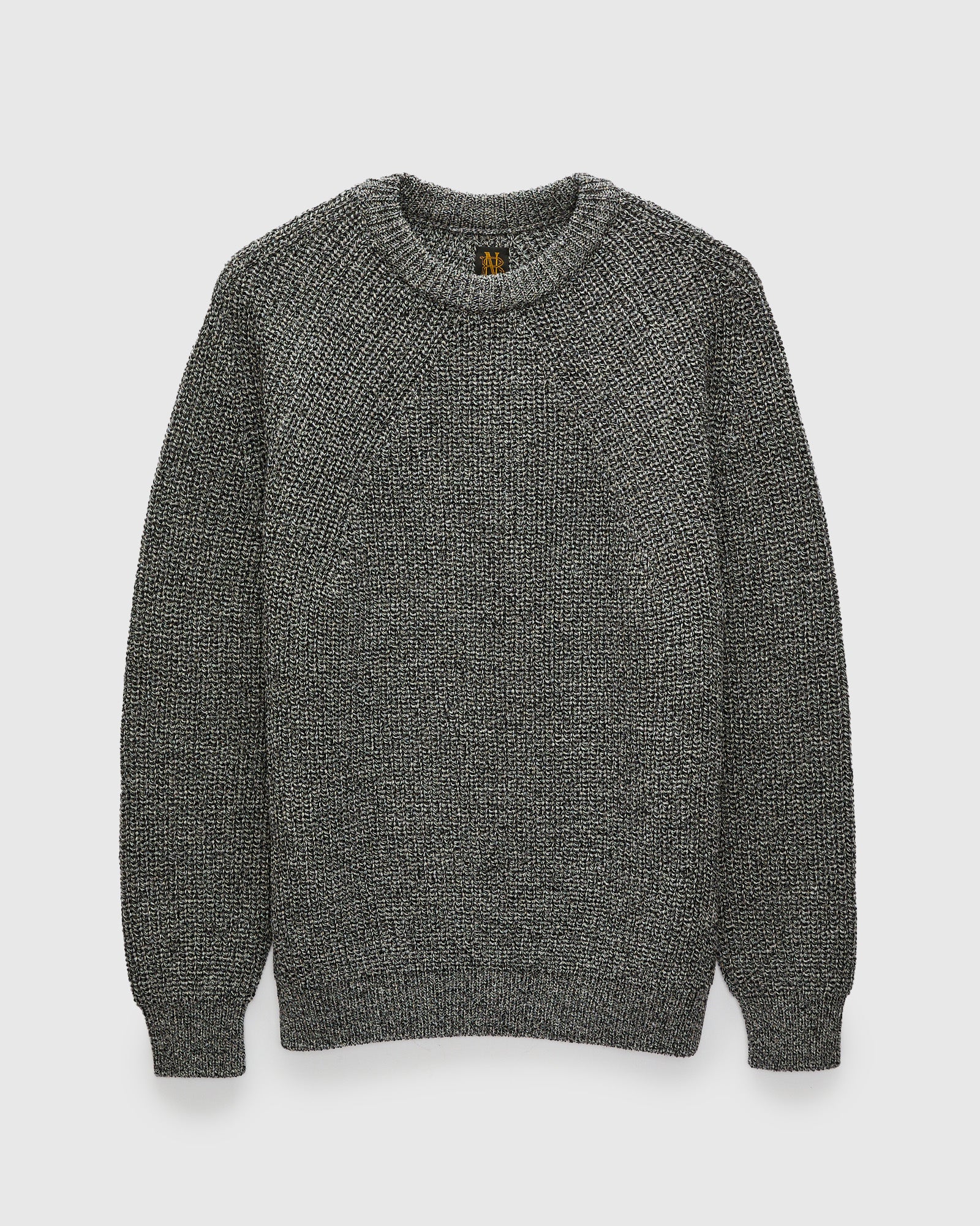 Signature Knit Wool Crewneck in Ivory/Black – Blue Owl Workshop