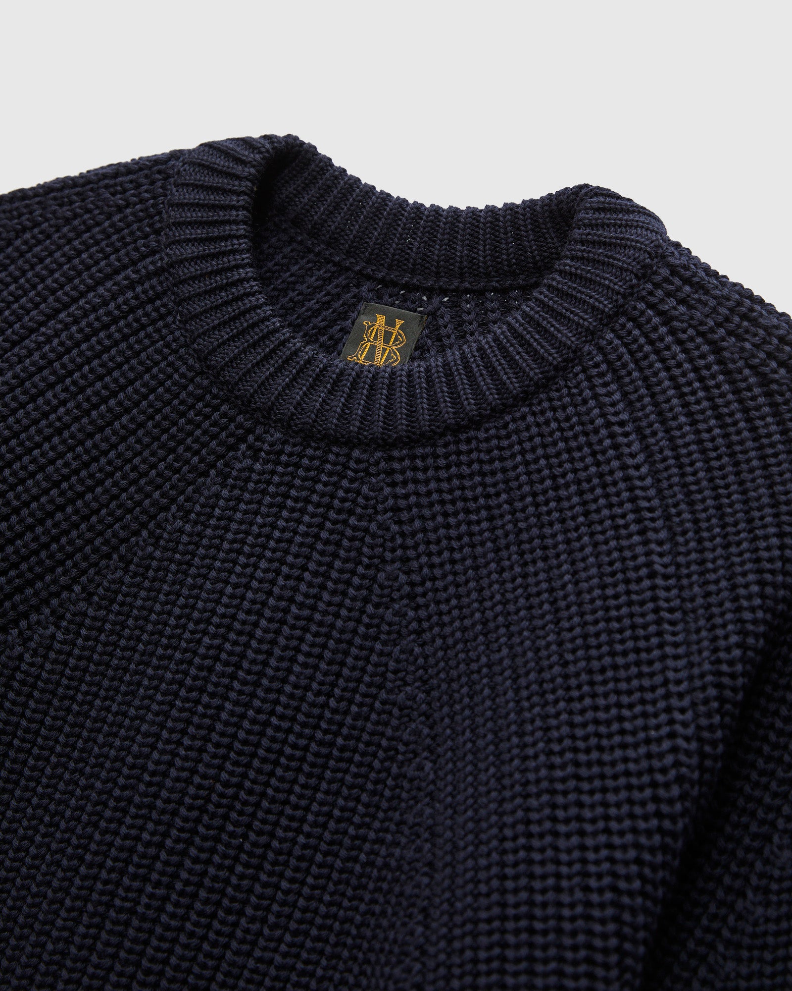 Signature Knit Wool Crewneck in Navy – Blue Owl Workshop