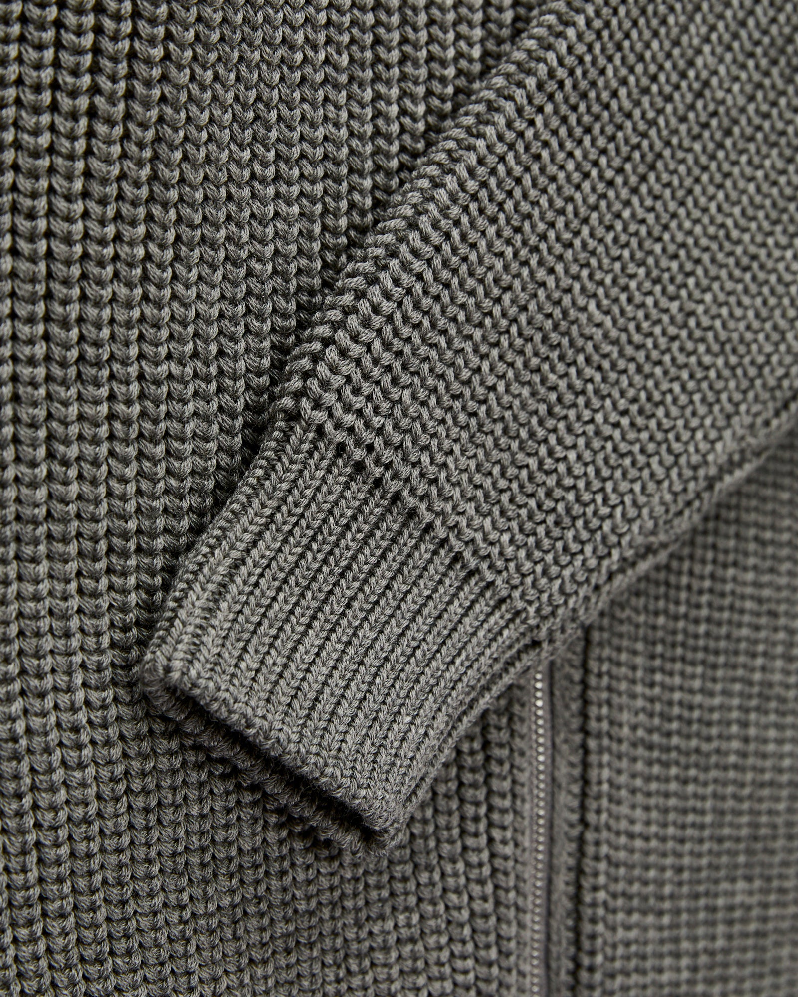 Signature Knit Wool Drivers Zip in Melange Grey – Blue Owl Workshop