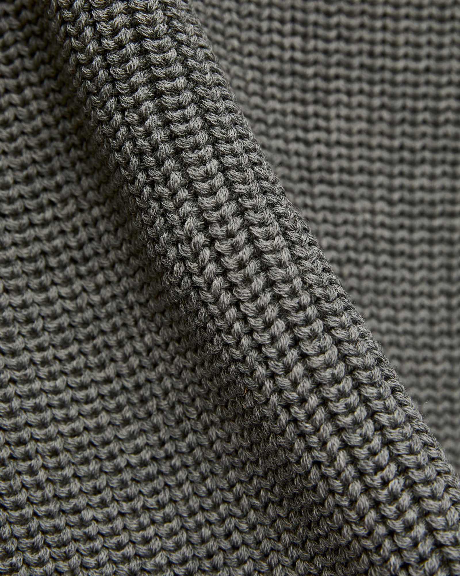 Signature Knit Wool Drivers Zip in Melange Grey – Blue Owl