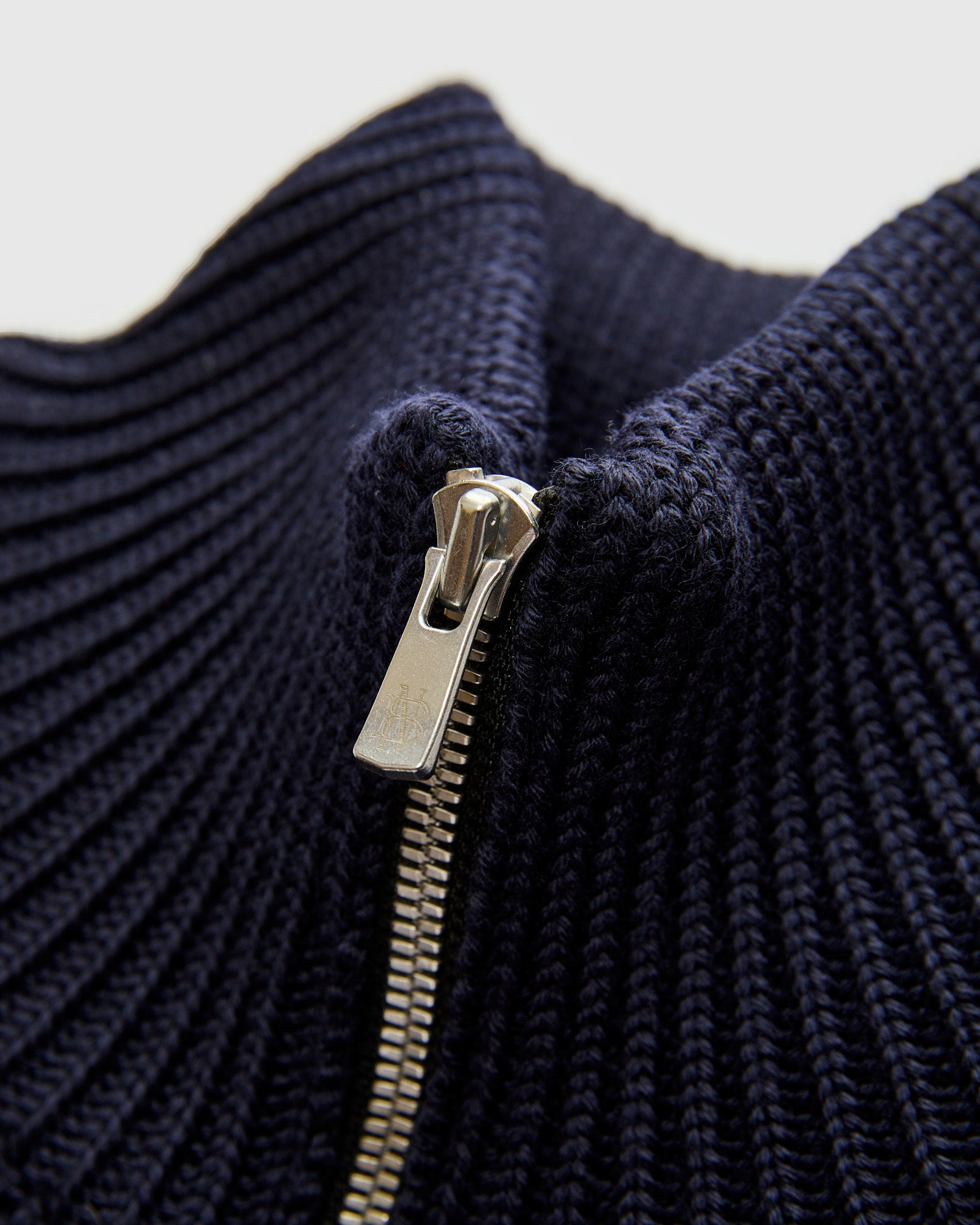 Signature Knit Wool Drivers Zip in Navy – Blue Owl Workshop