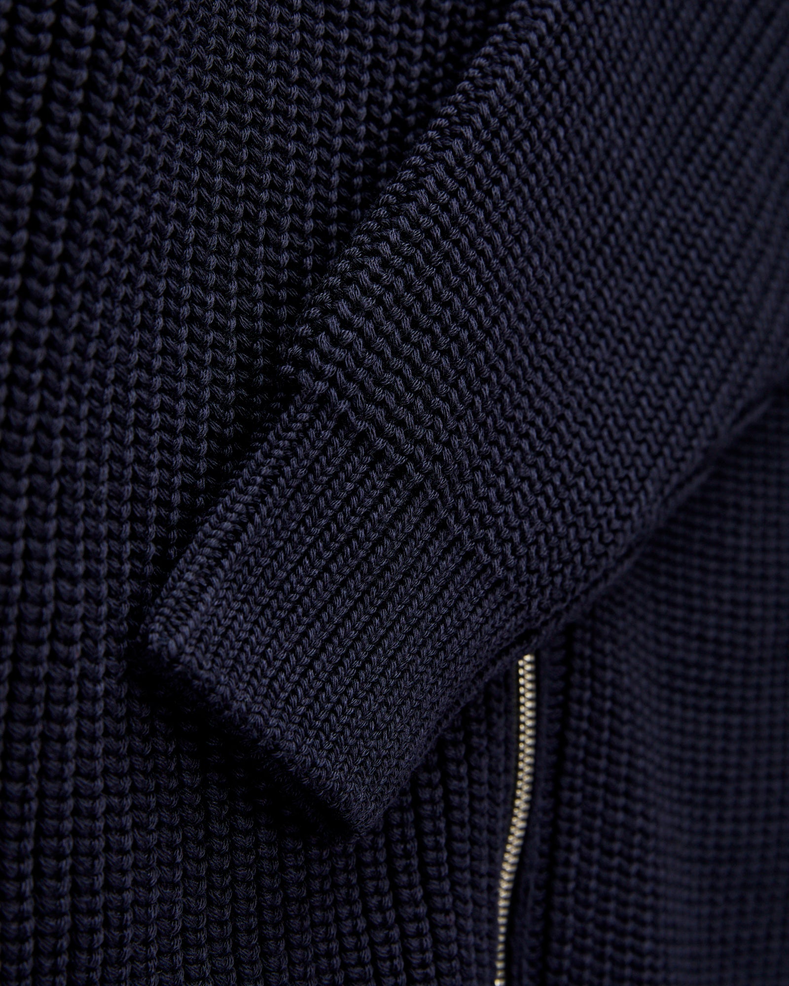 Signature Knit Wool Drivers Zip in Navy – Blue Owl Workshop