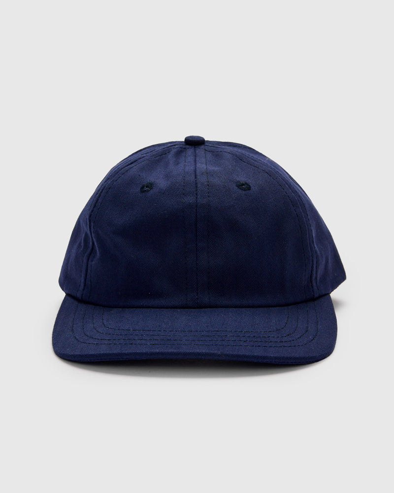 Baseball Hat in Regal Blue Dry Waxed Cotton