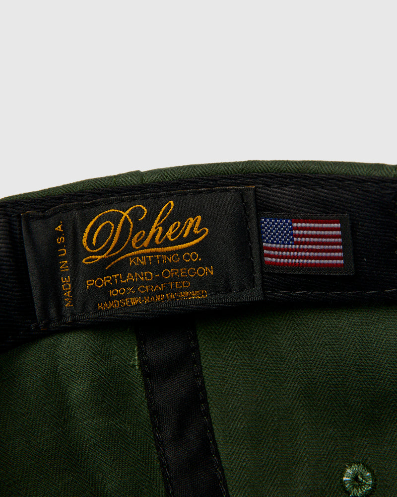 Baseball Hat in Spruce Dry Waxed Cotton