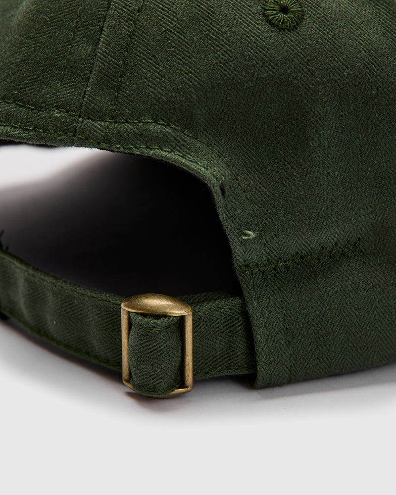 Baseball Hat in Spruce Dry Waxed Cotton