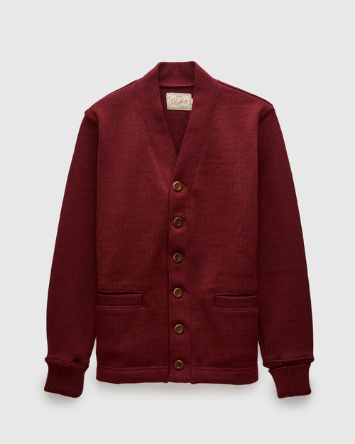 Classic Cardigan in Burgundy