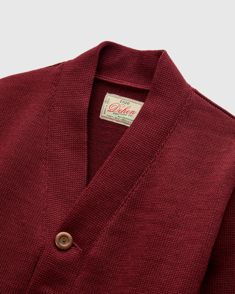 Classic Cardigan in Burgundy
