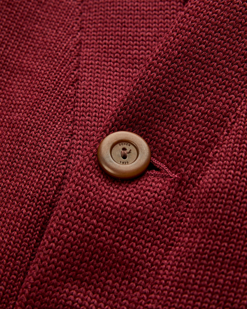 Classic Cardigan in Burgundy