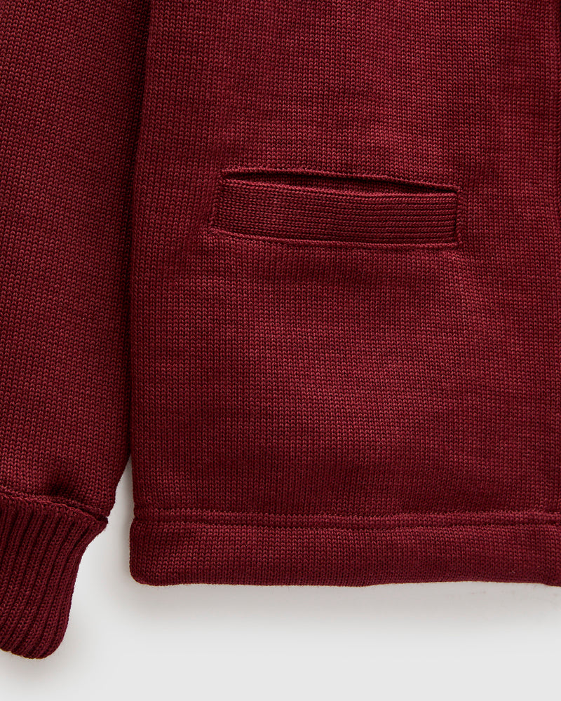 Classic Cardigan in Burgundy