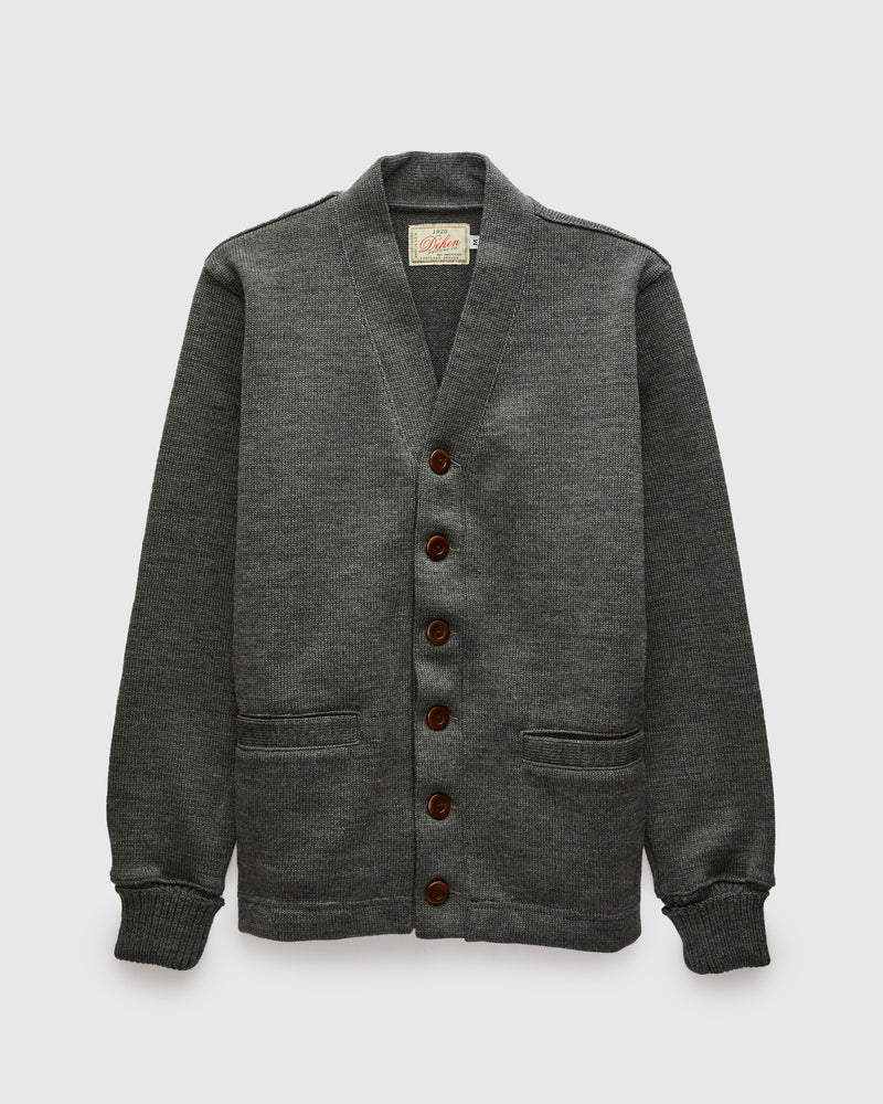 Classic Cardigan in Charcoal