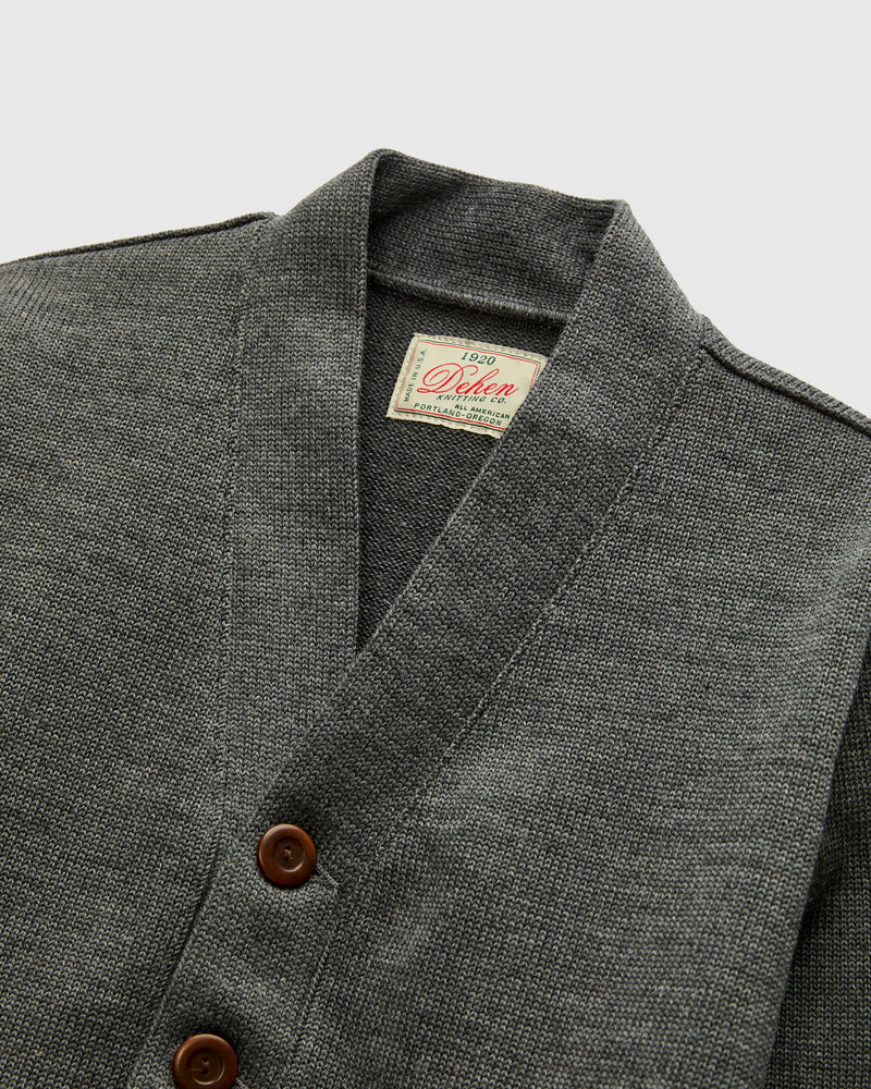 Classic Cardigan in Charcoal