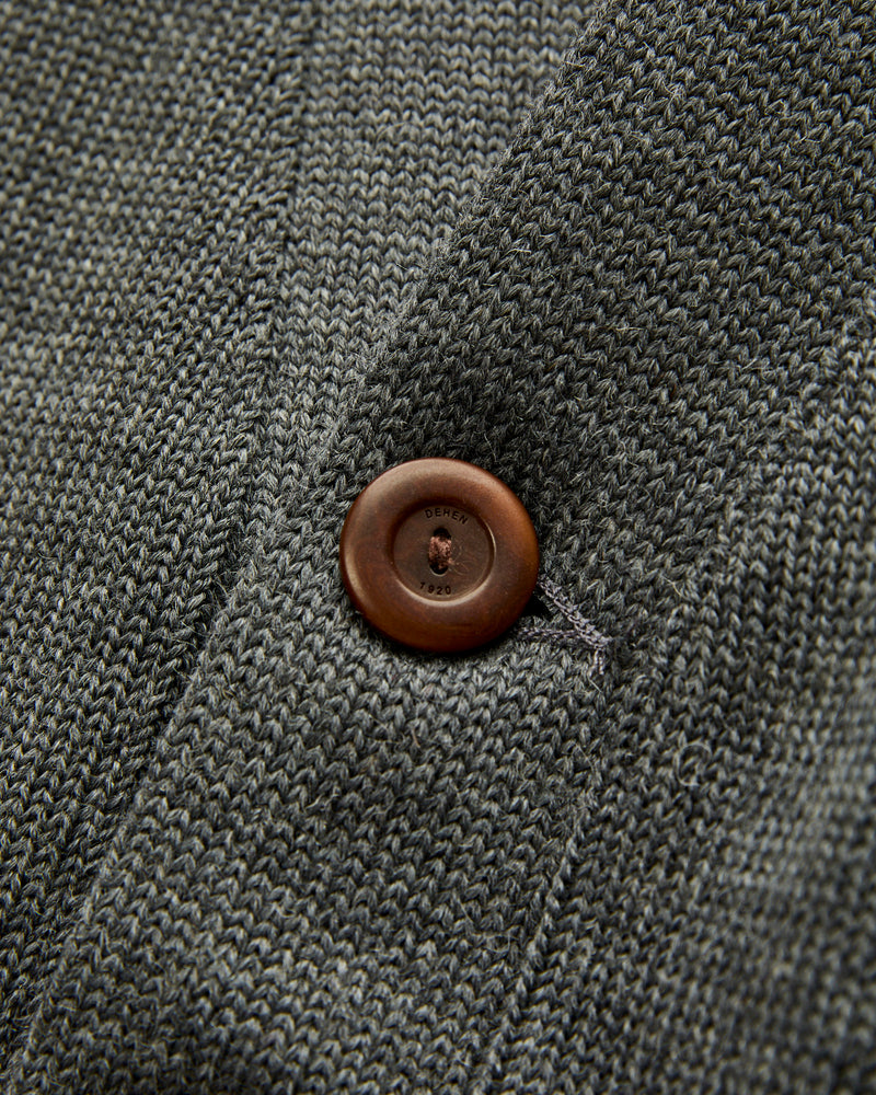 Classic Cardigan in Charcoal