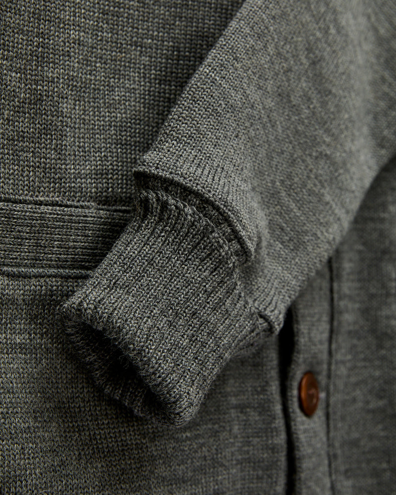 Classic Cardigan in Charcoal