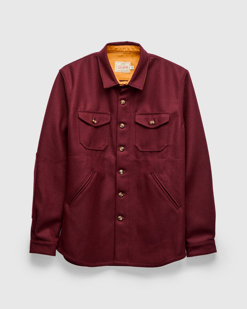 Crissman Overshirt in Burgundy