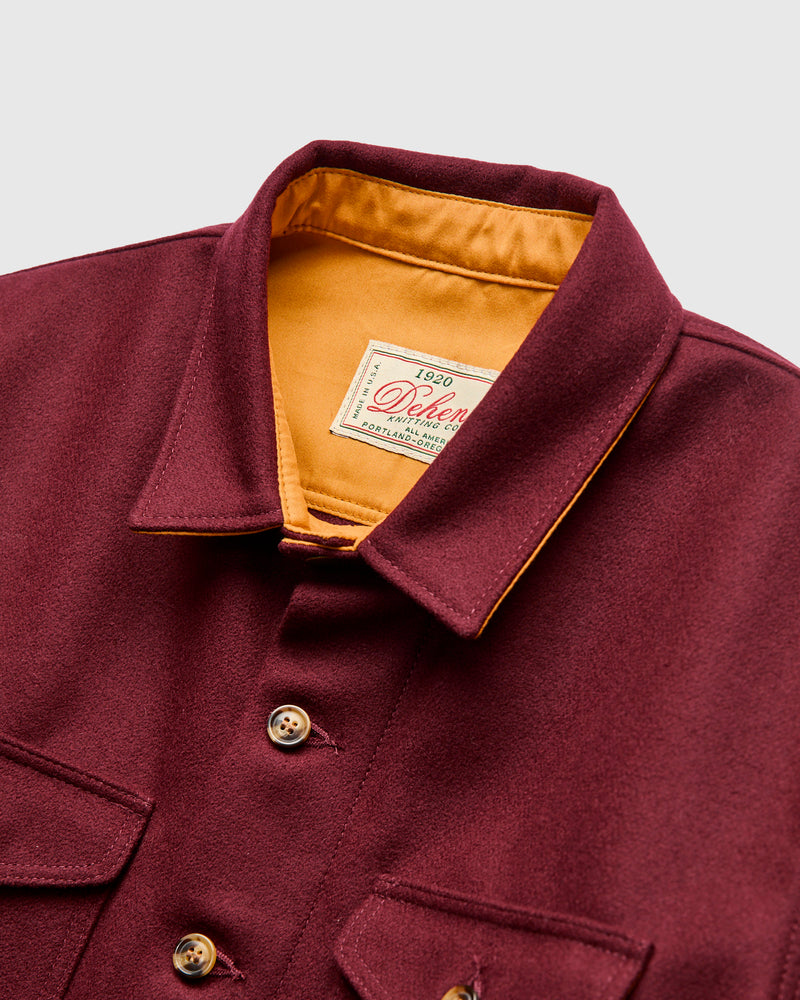 Crissman Overshirt in Burgundy