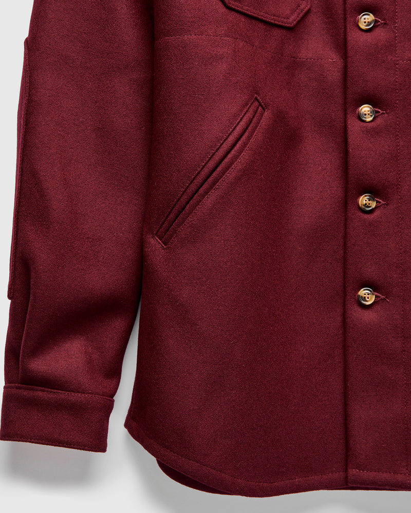 Crissman Overshirt in Burgundy