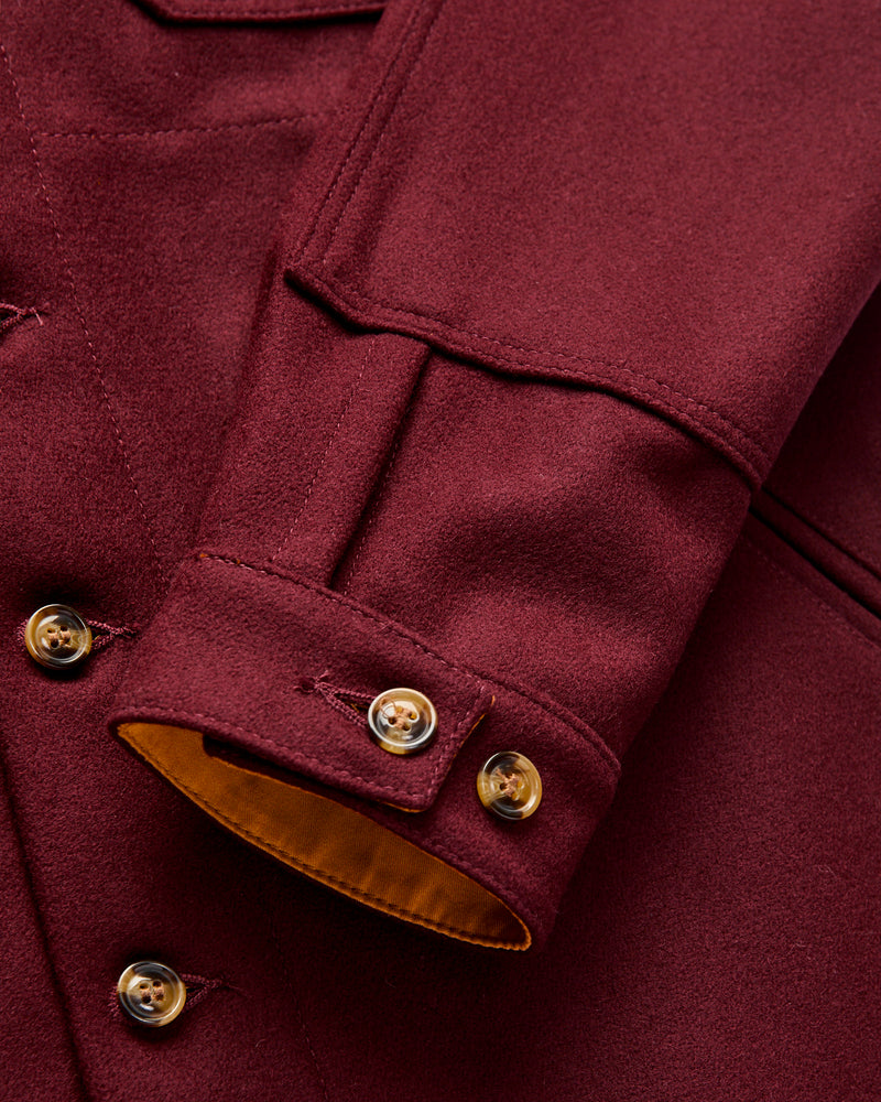 Crissman Overshirt in Burgundy