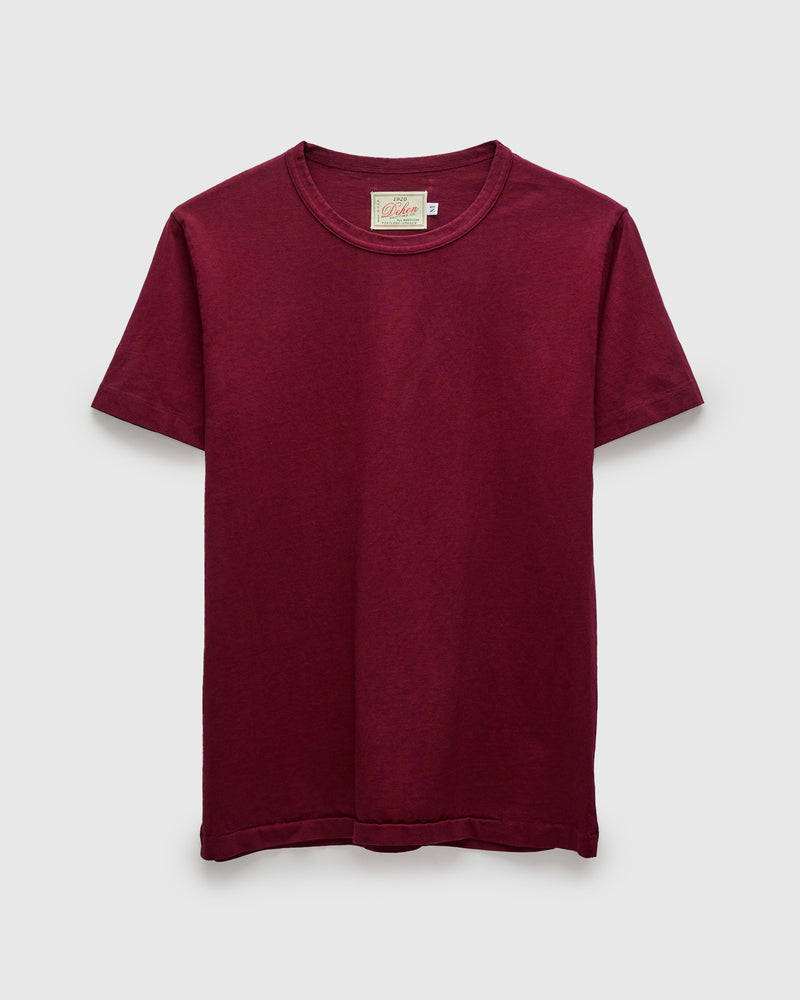 Heavy Duty Tee in Burgundy