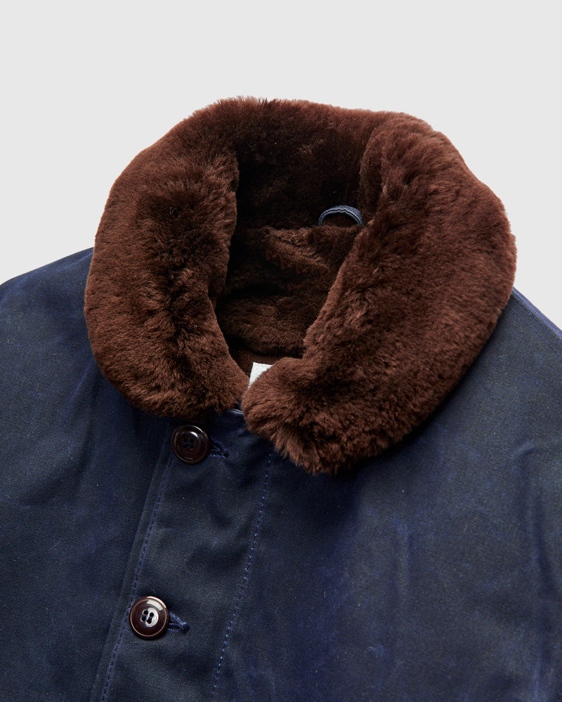 N-1 Deck Jacket in Navy/Brown