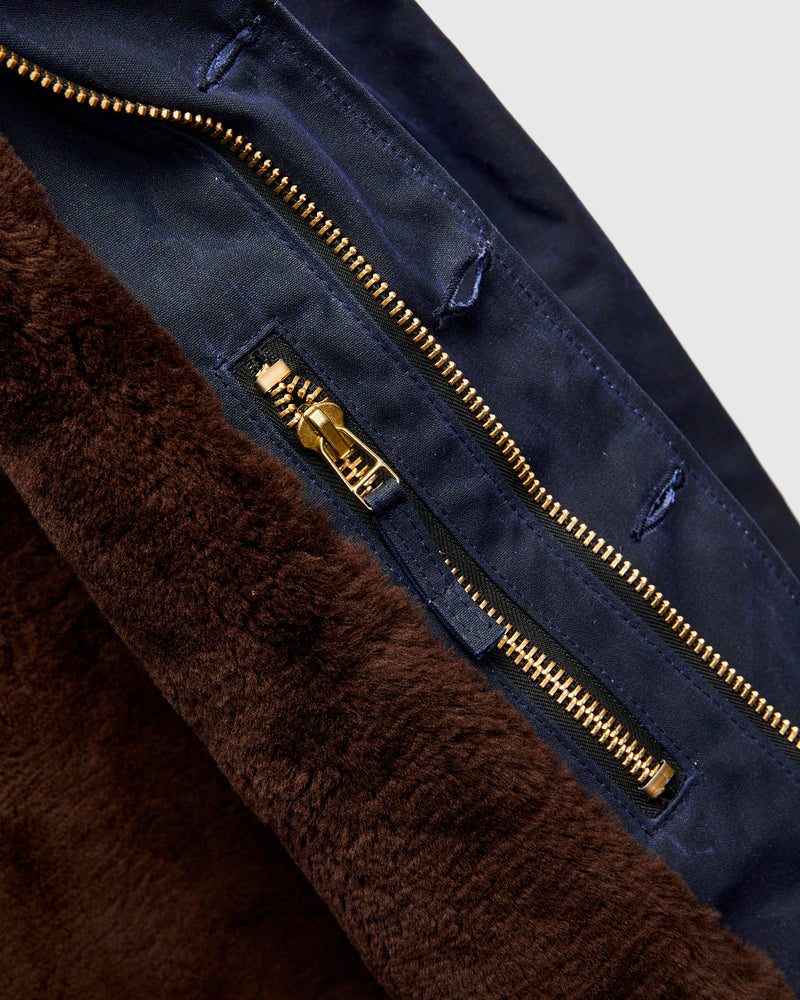 N-1 Deck Jacket in Navy/Brown