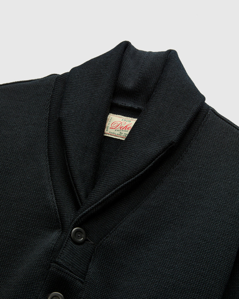 Shawl Sweater Coat in Black