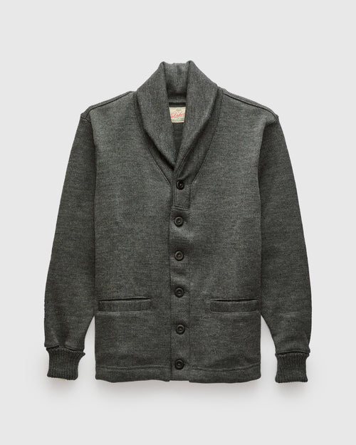 Shawl Sweater Coat in Charcoal