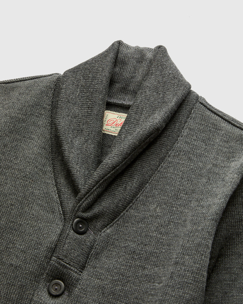 Shawl Sweater Coat in Charcoal