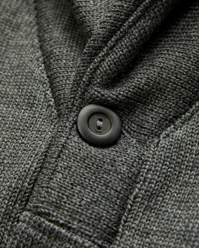 Shawl Sweater Coat in Charcoal