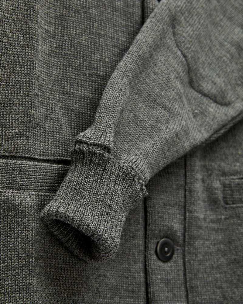 Shawl Sweater Coat in Charcoal