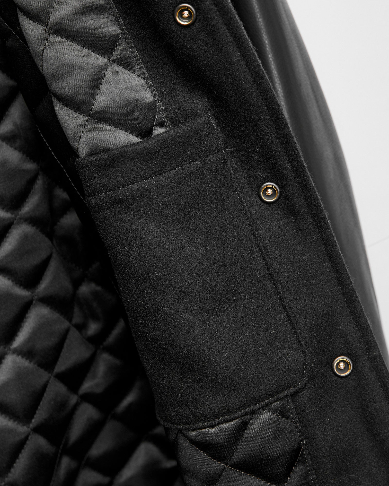 Varsity Jacket in Black – Blue Owl Workshop