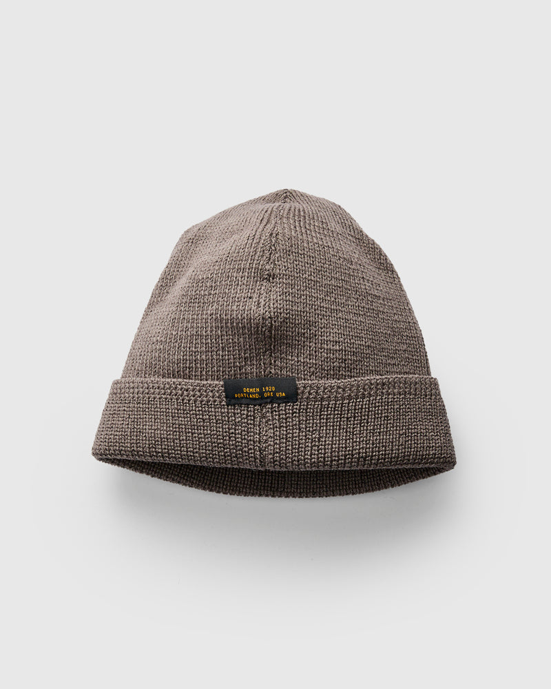Wool Knit Watch Cap in Smoke