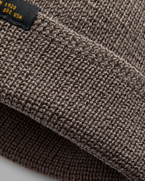 Wool Knit Watch Cap in Smoke