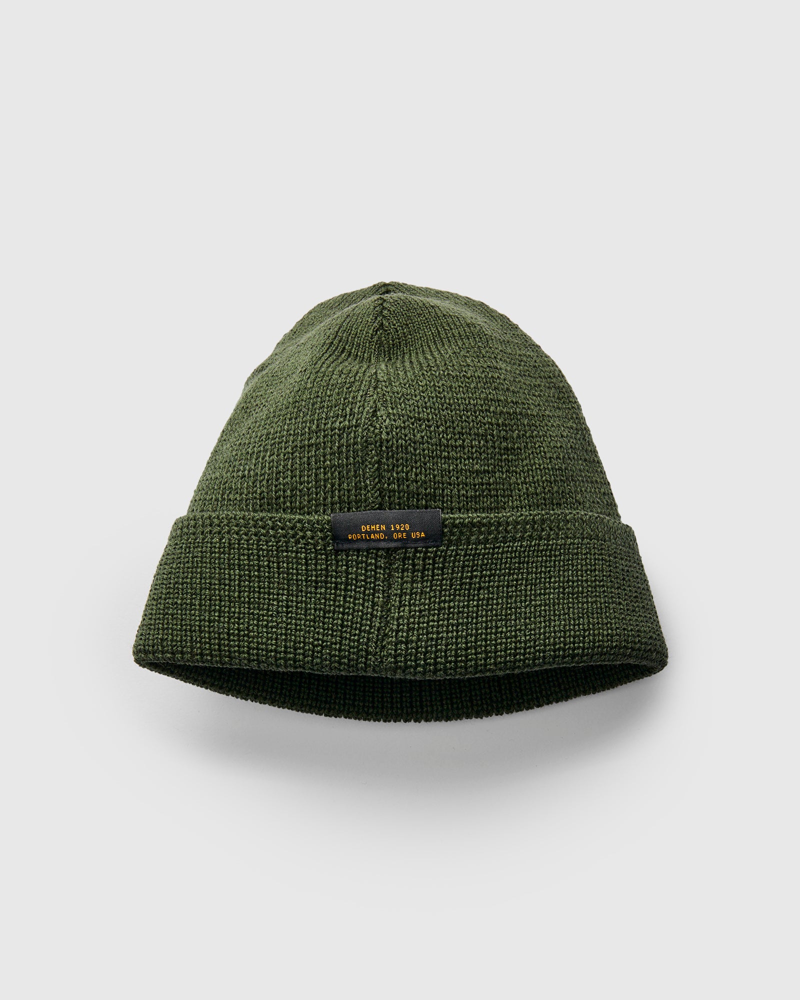 Wool Knit Watch Cap in Spruce – Blue Owl Workshop