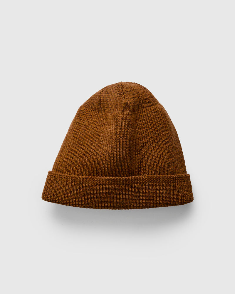 Wool Knit Watch Cap in Whiskey